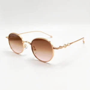 JH 004 Personalized Sunglasses With Logo Custom Metal Sunglasses Unisex Round Frame Graceful Sunglasses