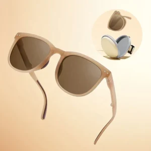 JY8324 Fashion Ultra Light Comfort UV400 Driving Sunglasses Square Resin Folding Full Rim Unisex PC Frame Material