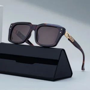 KAJILA Retro Designer Custom Logo Square TAC Polarized Fishing UV400 Protection Shades Sun Glasses Sunglasses for Men Male