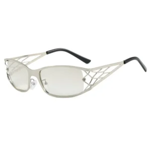 KD-8083 Fashion Personality Y2K Sunglasses Women Designer Popular Sun Glasses Metal Gold Silver Frame UV400 Shades