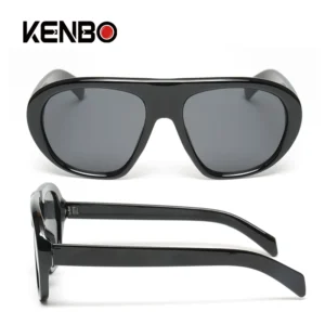 Kenbo Square Colored Lenses Polarized UV400 Anti-Glare Frame Fashion Sunglasses for Unisex Adult Eyewear