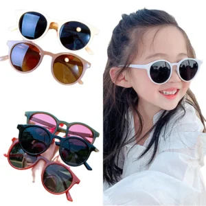 Kids Candy Color Sunglasses Unisex Sun Glasses CE Certificated Suit For Outdoor Trips Family Life Beach Days And Daily Playtime