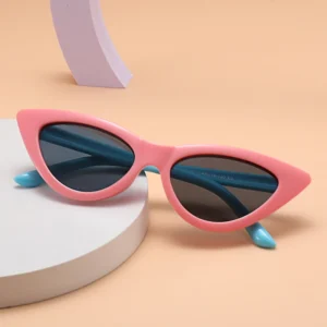Kids Cat Eye Frame Polarized Sunglasses for Girls and Children