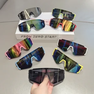 Kids Cycling Sunglasses UV400 Windproof PC Sport Sunglasses Colorful Sports Goggles