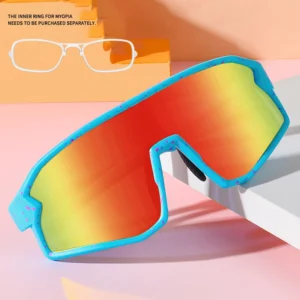 Kids Cycling Sunglasses Youth Sports Sunglasses Custom Logo Outdoor Sun Glasses for Kids Riding Custom Sunglasses