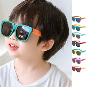 Kids Foldable Sunglasses UV400 Polarized Sunglasses for Boys Girls Trendy Lightweight Sun Glasses Multiple Colors