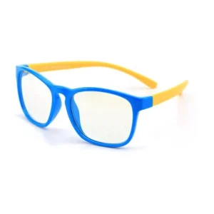 Kids Gradient Blue Light Blocking Cute Unbreakable Silicone Frame Child Outdoor Sunglasses NDK883