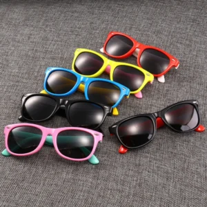 Kids Silicone Frame Polarized Sunglasses for Boys Girls Age 3-10 Children UV Protection Gafas De Sol
