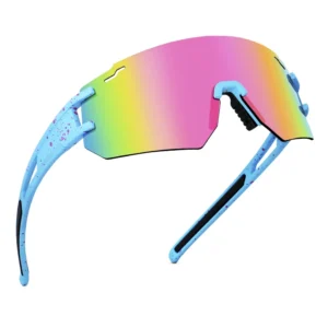 Kids Sports Sunglasses Mountain Biker Eyewear Children UV400 Protection Polarized Mirror Lens Cycling Riding Glasses Custom Logo