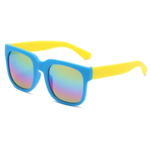 Kids Sunglasses Colorful Reflective Lens Children Sunglasses Summer Beach Sun Protection Eyewear