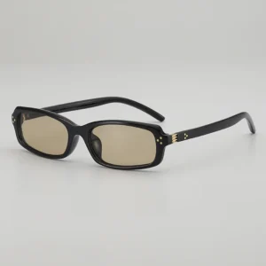Korean Style Retro Narrow Box Simple UV400 Sunglasses Women’s Fashionable Vacation Photo Shading Square Face Men’s