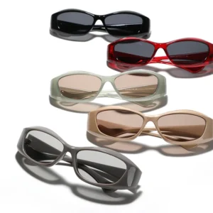 LBASHADES 20263 Small Frame Square Y2K Futuristic Sunglasses Men’s Sunglasses for Women