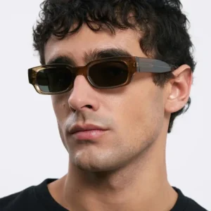 LBASHADES S3601 Sustainable Shades Custom Logo Bio-based G850 Frame Fashion Men Women Square Orange UV400 Lens Sunglasses