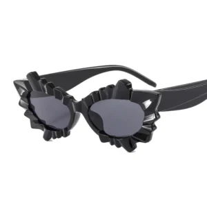 LBAshades 9566 New Fashion Irregular Plastic Frames Luxury Vintage Ins Shades Candy Color Retro Trendy Sunglasses Women Men