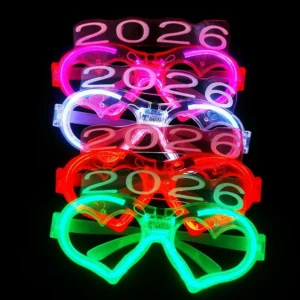LED Light up Glow Glasses Neon Party Sunglasses Party Shutter Shades Flashing for Adults Kids New Year Gifts