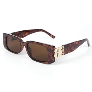 Ladies Sunglasses with UV Protection Plastic Frame in Blue Black White Red Frames