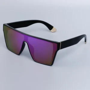 Large Frame Integrated Polarized Cycling Sports Sunglasses UV Resistant