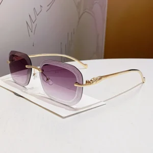 Large Frame Metal Sunglasses Outdoor Fashion PC Square UV Resistant Retro Style