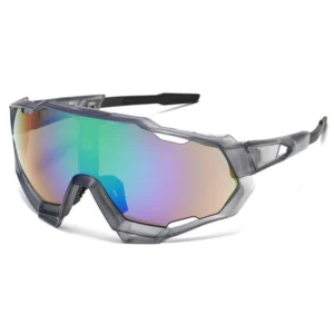 Large Frame One Piece Y2K Sunglasses Colorful Coating Outdoor Cycling Sports Sunglasses