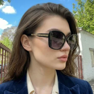Large frame Full Frame Fashion Korean style Women’s Trendy Polarized UV400 Cat-eye Sunglasses Multi-use Outdoor Sports