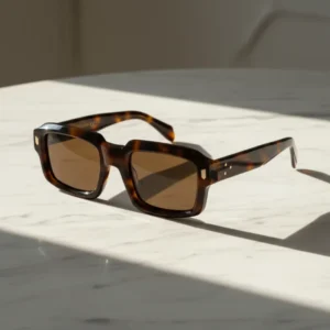 Latest Design High Quality Thick Frame Pure Acetate Anti UV Lens Polarized Men’s and Women’s Sunglasses
