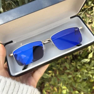 Lenses Photochemical Antireflective Photochromic Glasses for men Blue Reflection Metal Frame For Gaming Fashion