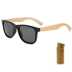 Lentes De Sol ECO Friendly Products Custom Logo Unisex Retro Mirror Mens Wooden Custom Sunglasses Bamboo Gafas De Sol