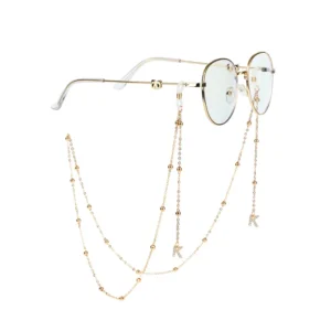 Letter Glasses Chain Butterfly Sunglasses Chains Metal Hanging Star Butterfly