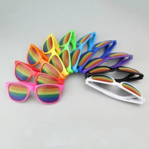 Lgbt Rainbow Heart Flag Glasses Daily Wearing Gay Lesbian Pride Icon Badge Unisex Accessory