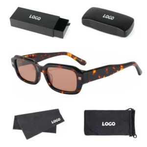 Lightweight Polarized Full Rim Rectangle Glass Women’s Adult Fashion Sunglasses UV Protection