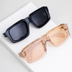 Lmamba 2411 Luxury Brand Designer High Quality Sun Glasses Rectangle Oversize Custom Logo Acetate Sunglasses Men Women