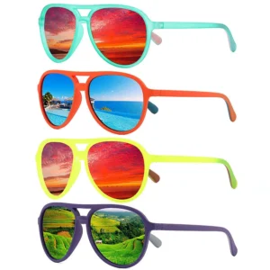 Logo Custom Fashion Men Women Big Frame Sports Driving Sun Glasses UV400 Mirror Shades Pilot Polarized Sunglasses