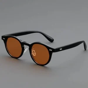 Logo Custom Trendy Retro Men Women Round Polygon Sun Glasses UV400 Polarized Sunglasses