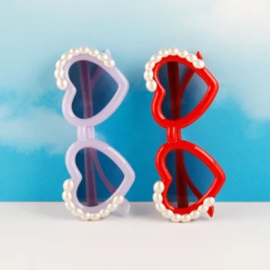 Love Heart Shape Kids Boy Sunglasses Girls Cute Manufacture for Custom UV Cartoons Sun Glasses Cs 3342