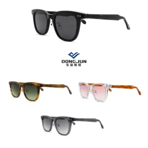 Low key Style Acetate Sunglasses Light Weight Polarized UV Protection Full Rim Small Square Classic Anti Blue