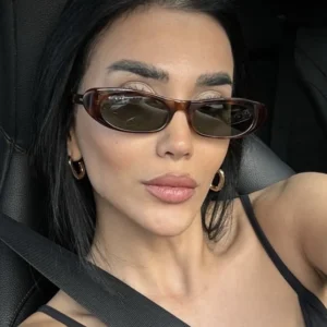 Lucky Fashion Simple Design Sun Glasses UV400 Shades Custom Logo Retro Small Oval Plastic Frame Metal Hinge Sunglasses