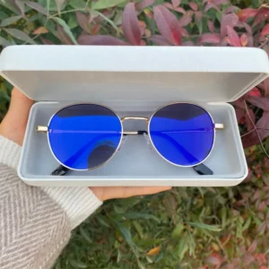 Lunettes Antireflet Bleu Pour Homme Classical Round Metal Anti Blue Light Photogray Women Ladies Unisex Photochromic Glasses Men