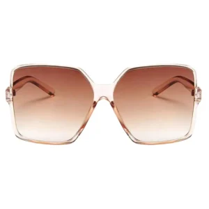 Lunettes De Soleil De Luxe Ladies Trendy Oversized Plastic Square Frame Shades Sunglasses for Women