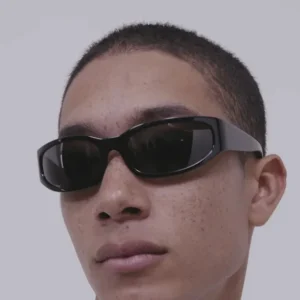 Luxury Acetate Square Sunglasses High Quality Vintage Classics with Custom Logo for Unisex Black Frames