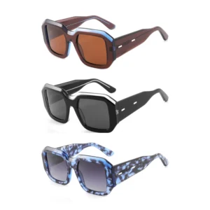 Luxury Acetate TAC Polarized Sunglasses Ultra Light Full Rim Frame Comfort Modern Chic Style Unisex Adult UV