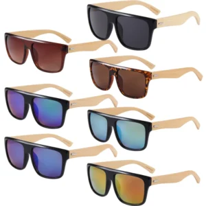 Luxury Brand Designer Shades Men Bamboo Temples UV400 Stock New Arrival Women Sunglasses