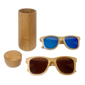 Luxury Classic Plain Solid color Eco Friendly Fashion Bamboo Unisex Vintage Child Sunglasses for Pool Parties