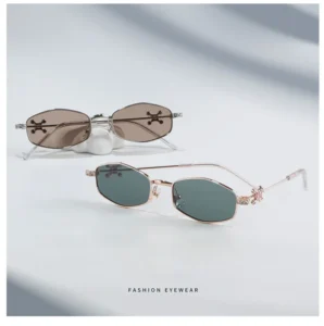 Luxury Decoration Sunglasses Trendy Unisex Shades Eyewear Full Rim Metal Optical Frame