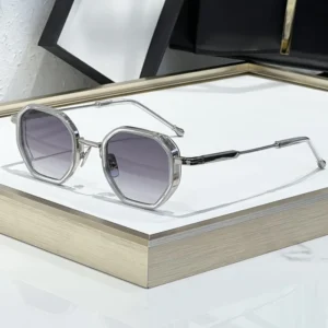 Luxury Designer Square Metal Alloy Frame Sunglasses Gold Metal Frame High Quality UV400 Driving Vacation Men and Women’s Glasses