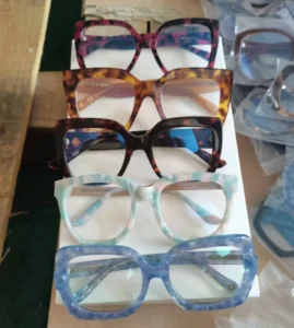 Luxury Display Assorted Vintage Acetate Eyewear Big Frame Handmade Thick Acetate Optical Frames