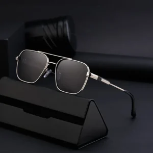 Luxury Double Bridge UV400 Retro Classic Brand name Jazz Wind Trend Women’s Sunglasses PC Lenses Plastic+Metal Frame