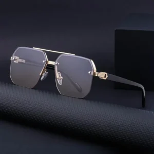 Luxury Fashion Design Half Frame UV Resistant Sunshade Fishing Sunglasses for Men and Women