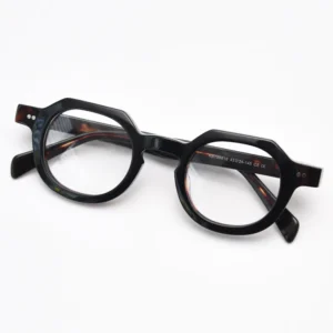 Luxury Full Frame Optical Frames Spectacle Glasses Vintage Acetate Plate Irregular Ins Style Unisex Eyeglasses