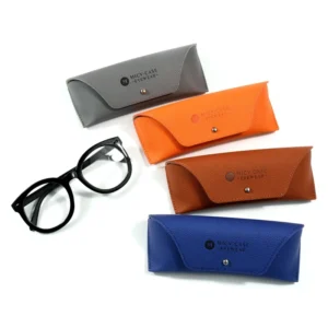 Luxury Leather Case for Sunglasses PU Leather Soft Eyeglass Case Packaging Custom Logo