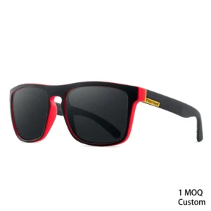 Luxury Men’s Sport Square Sunglasses Transparent Blue Yellow Orange Polarized Frames Custom Logo Design 1pc Min Order